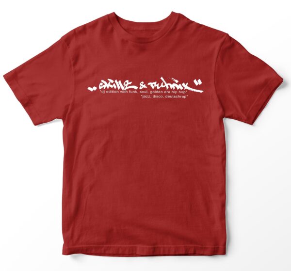 T-SHIRT "SKILLZ & TECHNIX" [BORDEAUX]